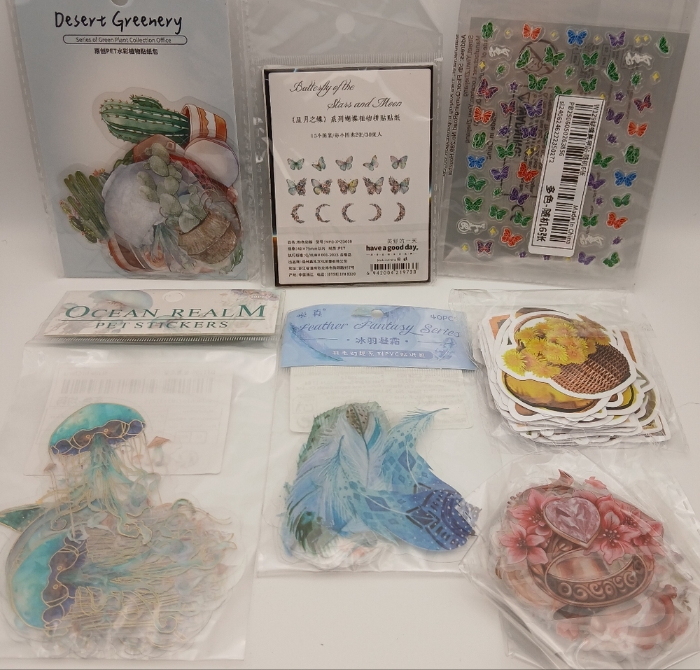 Scrapbooking Card Making Decal Sticker Embellishment Bundle